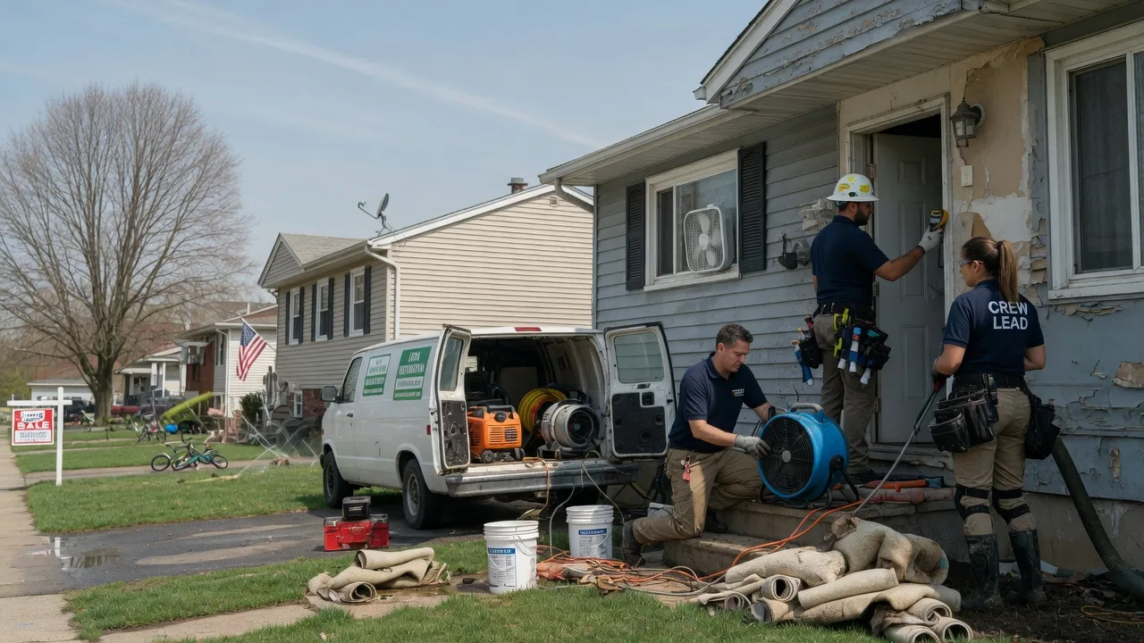 Flood Cleanup in Cordova, MD near me